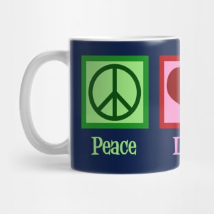 Peace Love Bagels Mug